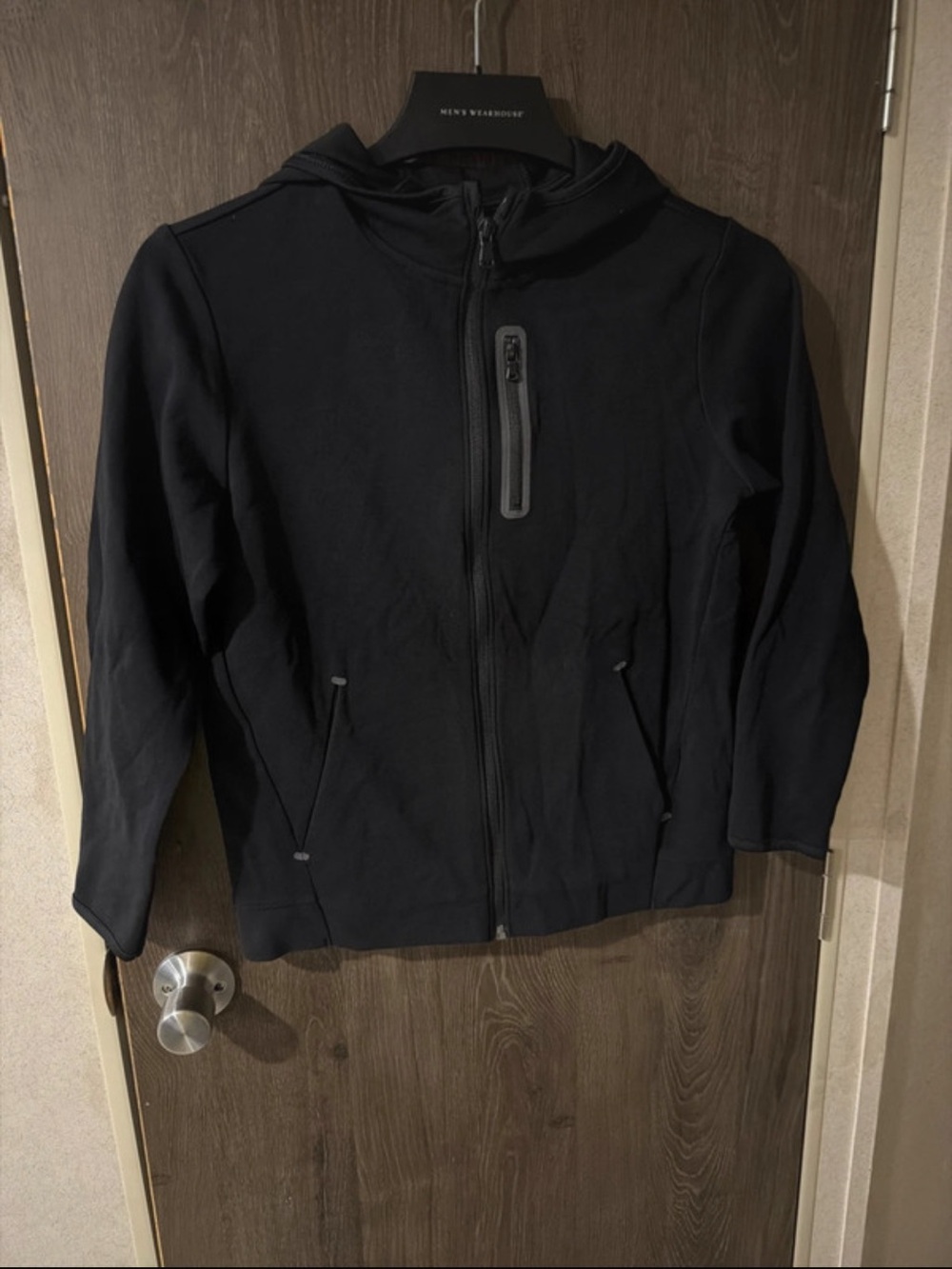 Old Navy Black Hooded Softshell Jacket - Kids
